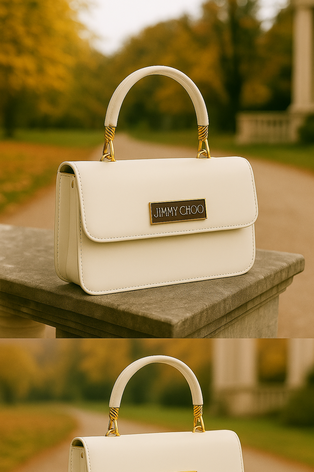 100% Imported JIMMY CHOO Handbag (White)